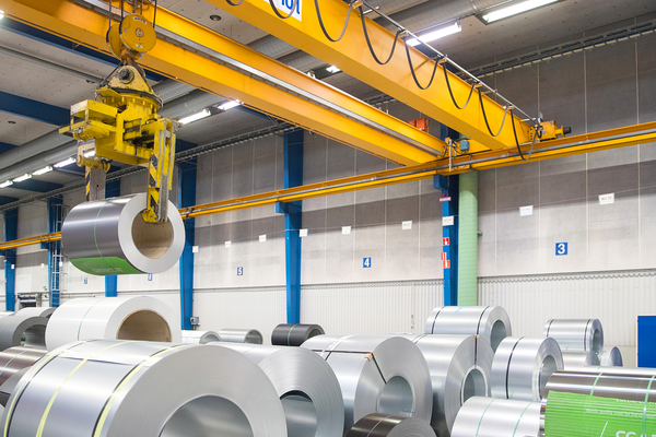 HQ Ventilation Factory Grevie Coils steel Crane Lindab Steel